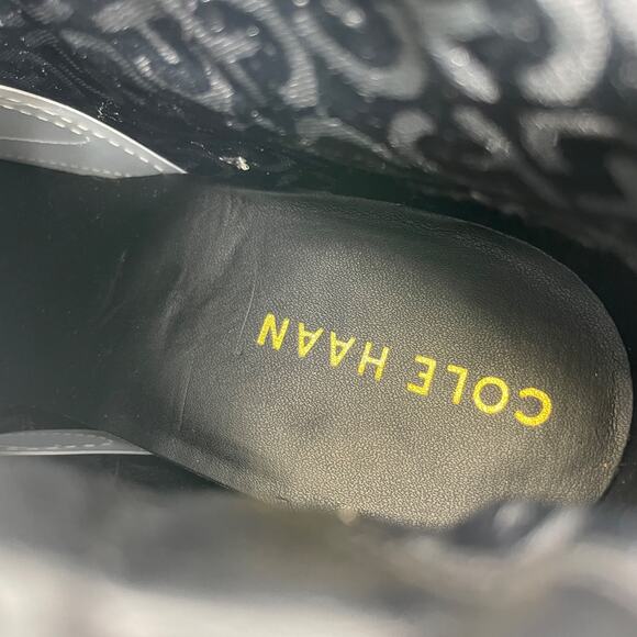 Cole Haan Women's Elyse Black Leather Booties Size 9.5B - Picture 8 of 14